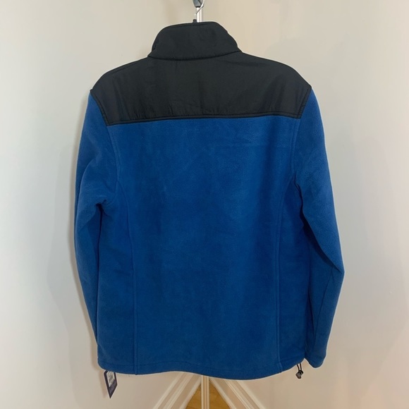 New Mens Champion Arctic Fleece Jacket Blue & Black - Picture 3 of 12